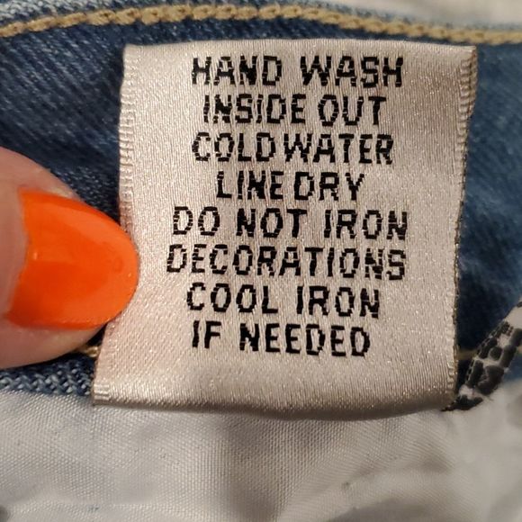 Free Culture studded jean shorts size 13 - Picture 4 of 10